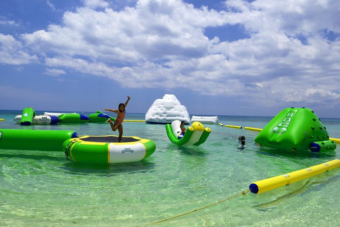 Aquatic Park at Mr. Sanchos Beach Club - The obstacle course is the main event