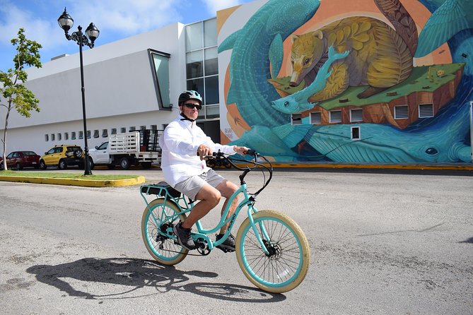E-Bike City Tour though Cozumel & Taco Tasting Tour - A town tour, not a ride around the whole island