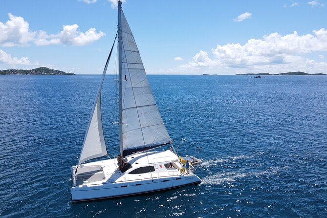 Private 6 Hrs 47 ft. Catamaran Snorkel & Cielo Charter (30p. max) - Setting sail from Cozumel